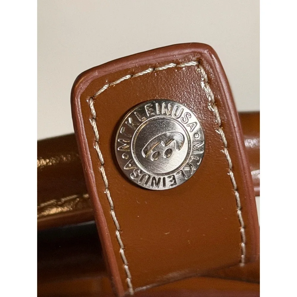 McKlein Edgebrook Brown Leather 15.6 Wheeled Ladies Laptop Case Briefcase 96314